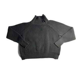 Meraki Women’s‎ Cotton Knit Sweater Black Size 2X
